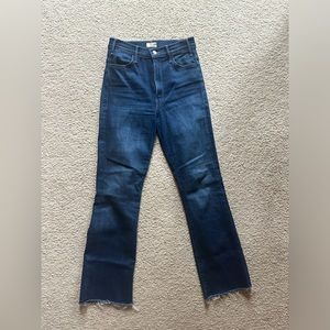 Mother Hustler Ankle Fray Jeans